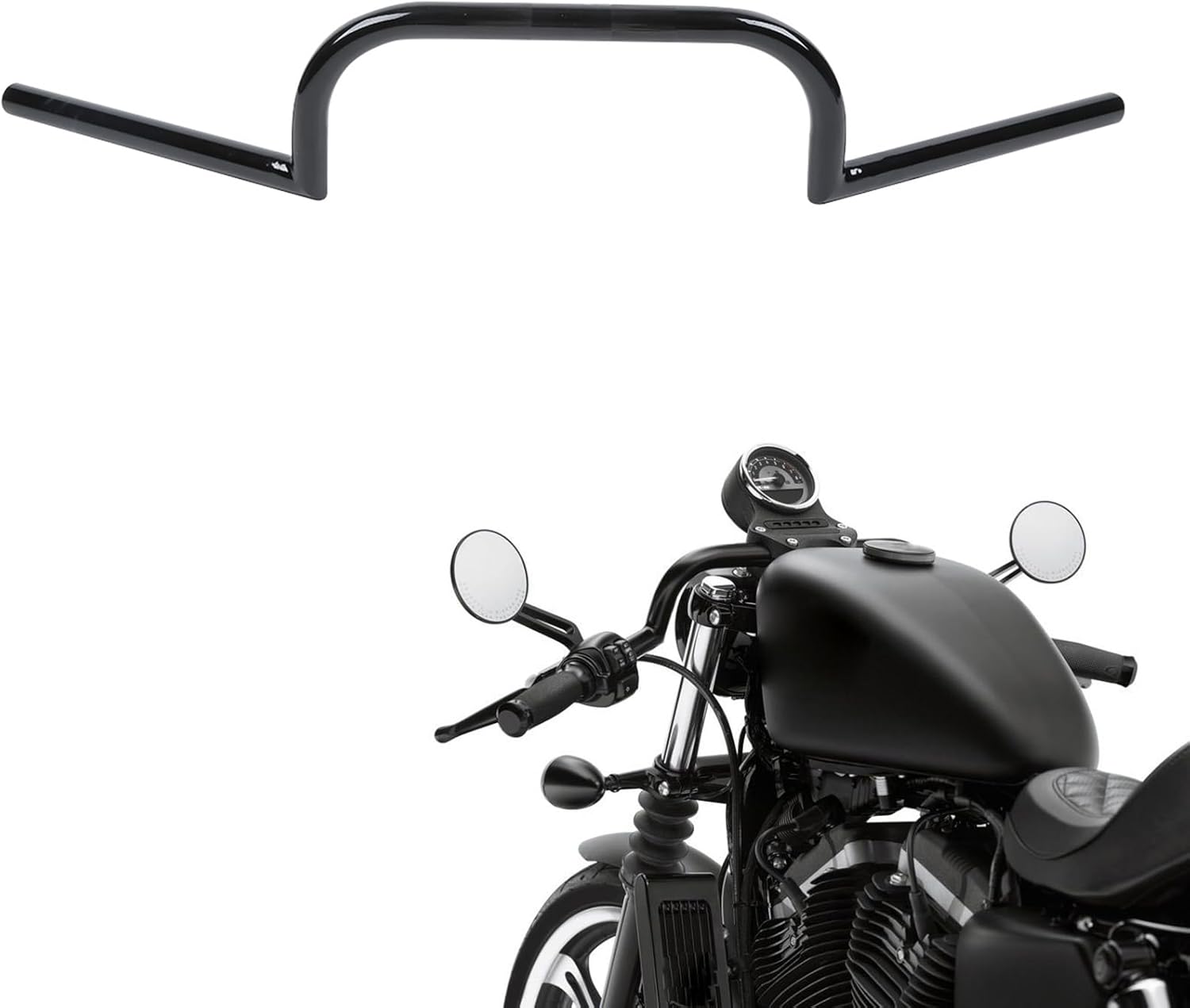 TCMT 7/8" Bars Cafe Racer Ace Handle Bar Fits For Triumph Bonneville Bobber Ducati Scrambler Cafe Racer Royal Enfield Continental GT 650