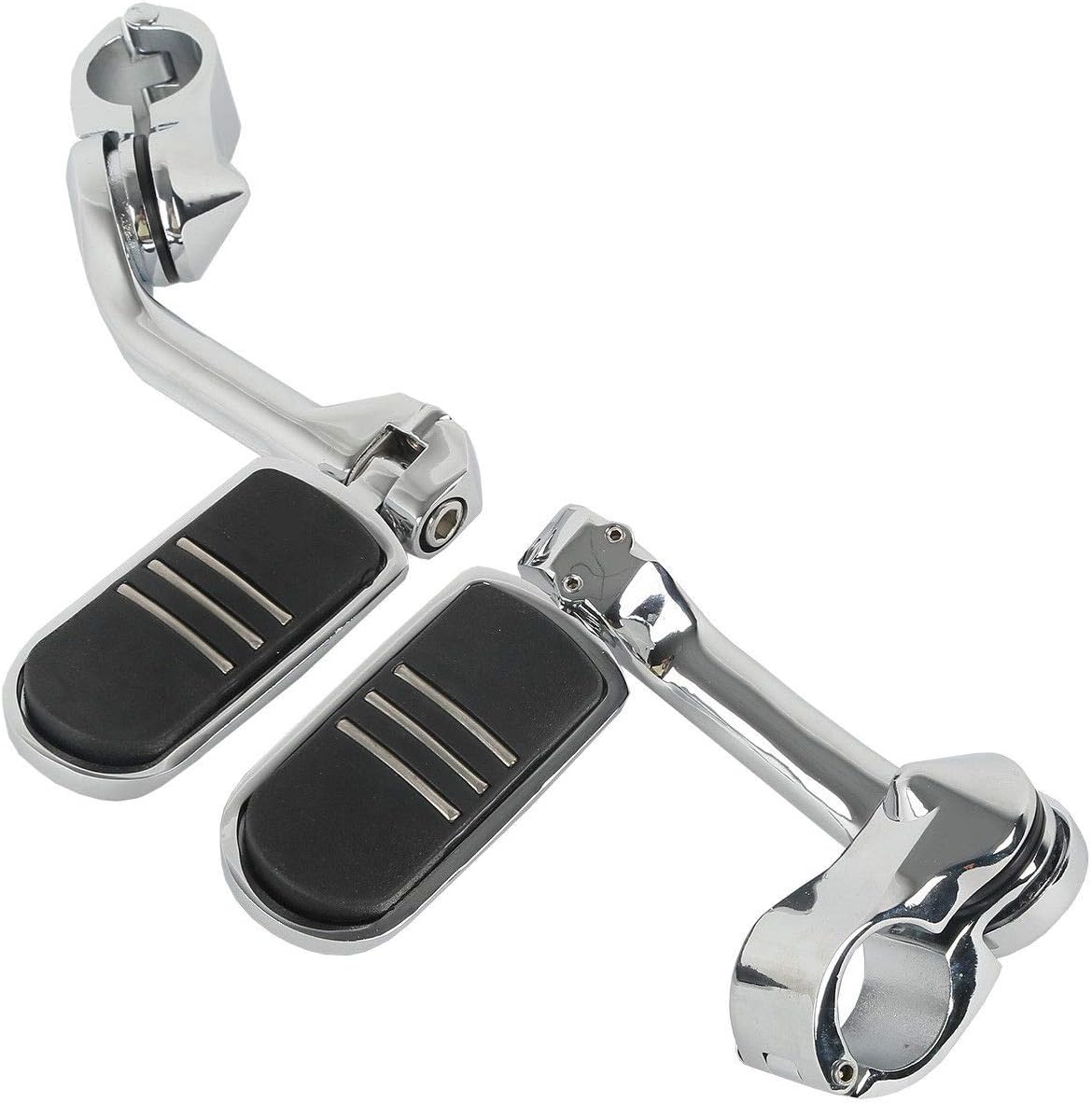 TCMT 32mm 1 1/4" Highway Engine Guard Bar Highway Footpegs Mount Kit Fits For Harley Touring Road King Street Glide Road Glide Electra Glide Softail Sportster Dyna with 1.25" Engine Guards