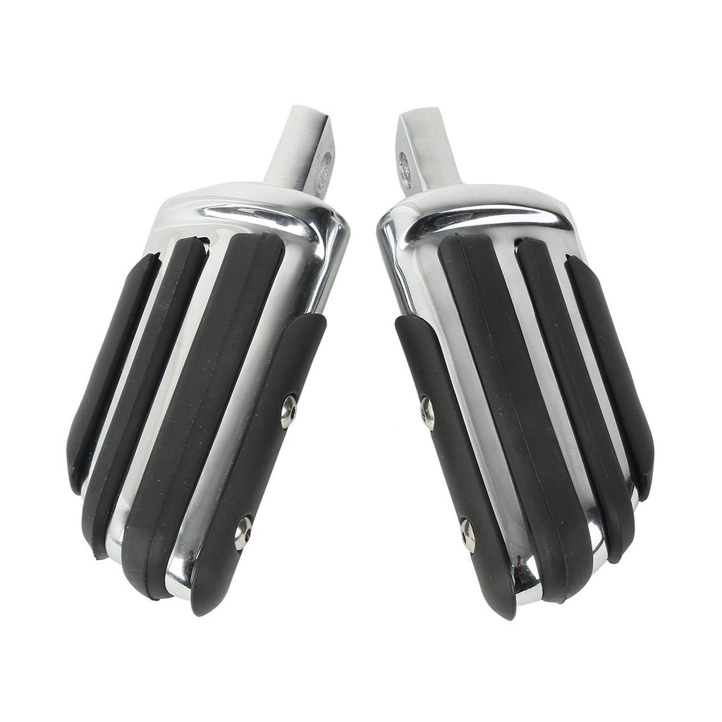 TCMT 10mm Highway Foot Pegs Footrest Chrome Fits For Harley Davidson Touring Softail Dyna