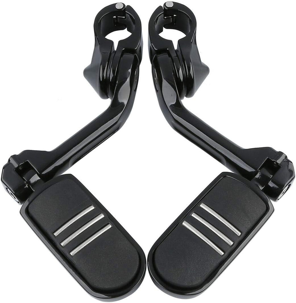 TCMT 32mm 1 1/4" Highway Engine Guard Bar Highway Footpegs Mount Kit Fits For Harley Touring Road King Street Glide Road Glide Electra Glide Softail Sportster Dyna with 1.25" Engine Guards