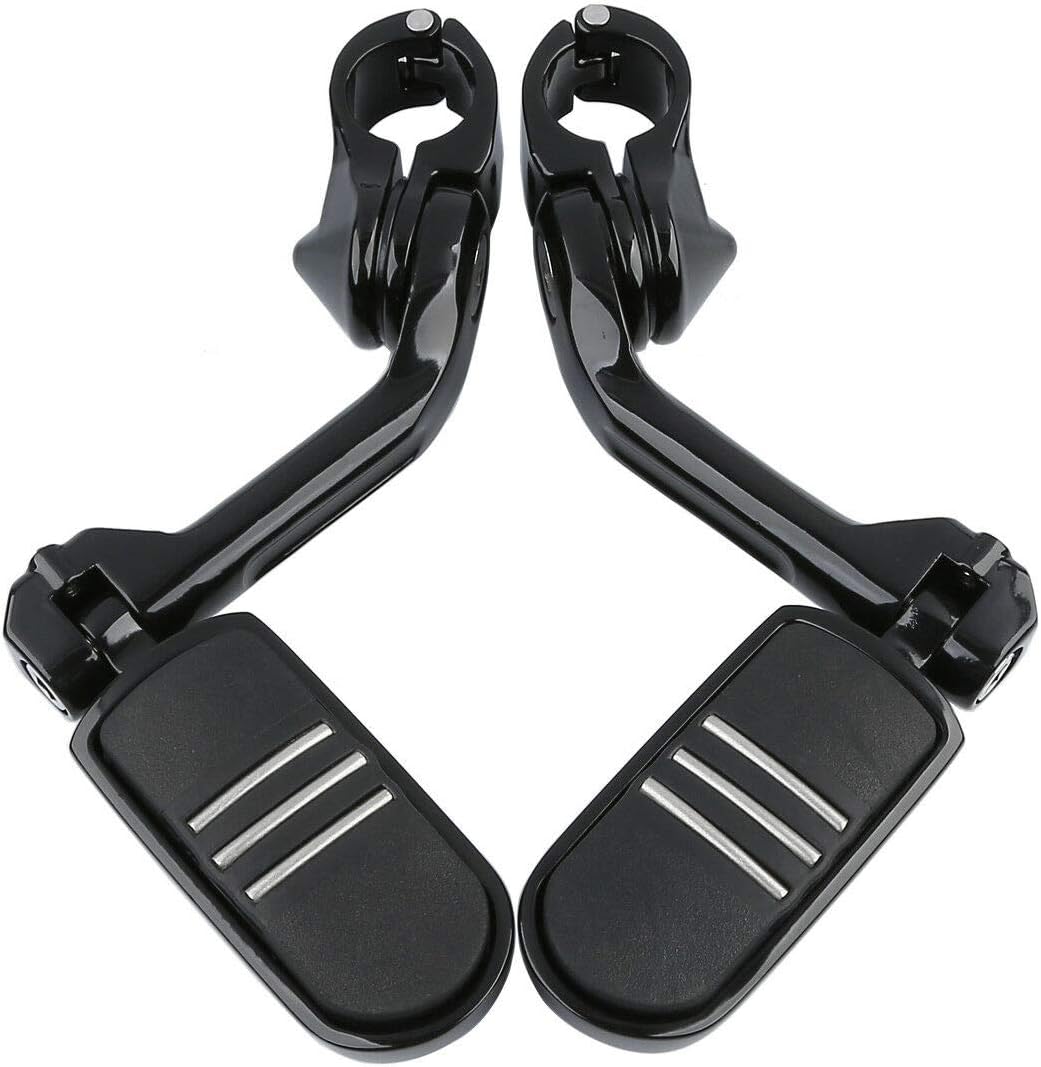 TCMT 32mm 1 1/4" Highway Engine Guard Bar Highway Footpegs Mount Kit Fits For Harley Touring Road King Street Glide Road Glide Electra Glide Softail Sportster Dyna with 1.25" Engine Guards