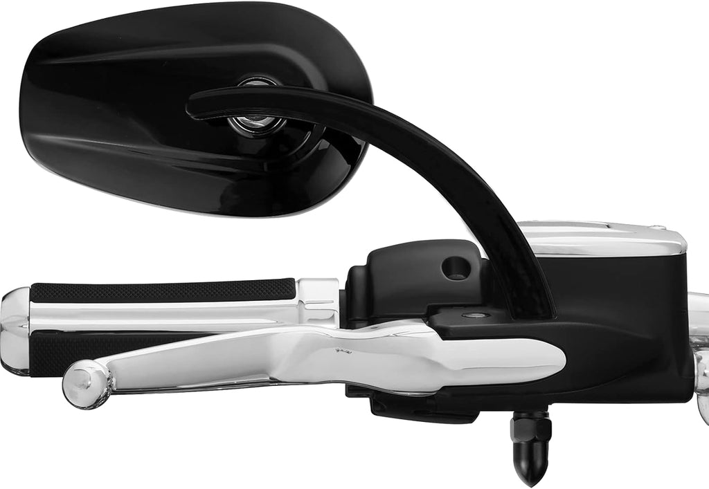 TCMT 8mm Threaded Rearview Side Mirrors Fit For Harley Dyna Switchback Street Bob Fat Bob Low Rider Wide Glide Softail Slim Fat Boy Sportster 1200 48 72 XG500 XG750 Touring Road King Road Street Glide