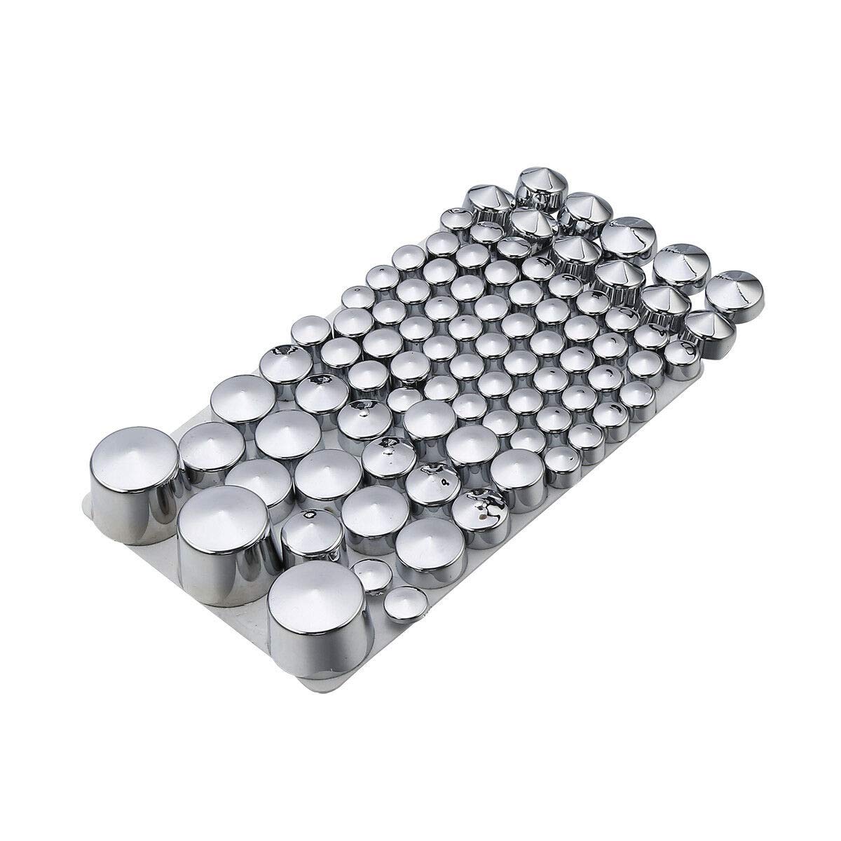 TCMT 76Pcs ABS Bolt Toppers Cap Cover Fits for Harley Davidson Dyna Cam 91-13