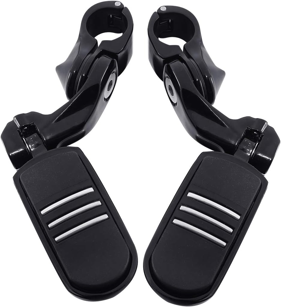 TCMT 32mm 1 1/4" Highway Engine Guard Bar Highway Footpegs Mount Kit Fits For Harley Touring Road King Street Glide Road Glide Electra Glide Softail Sportster Dyna with 1.25" Engine Guards