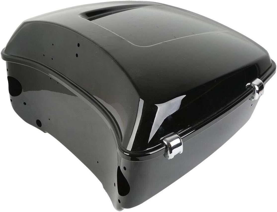 TCMT 13.7" King 2014-2025 Motorcycle Trunk Backrest Pad Luggage Rack Speakers Taillight Fit For Harley Trunk Touring CVO Road King Road Glide Street Glide Electra Glide Pack