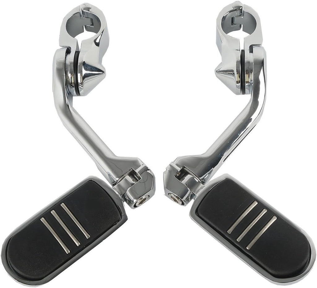 TCMT 32mm 1 1/4" Highway Engine Guard Bar Highway Footpegs Mount Kit Fits For Harley Touring Road King Street Glide Road Glide Electra Glide Softail Sportster Dyna with 1.25" Engine Guards
