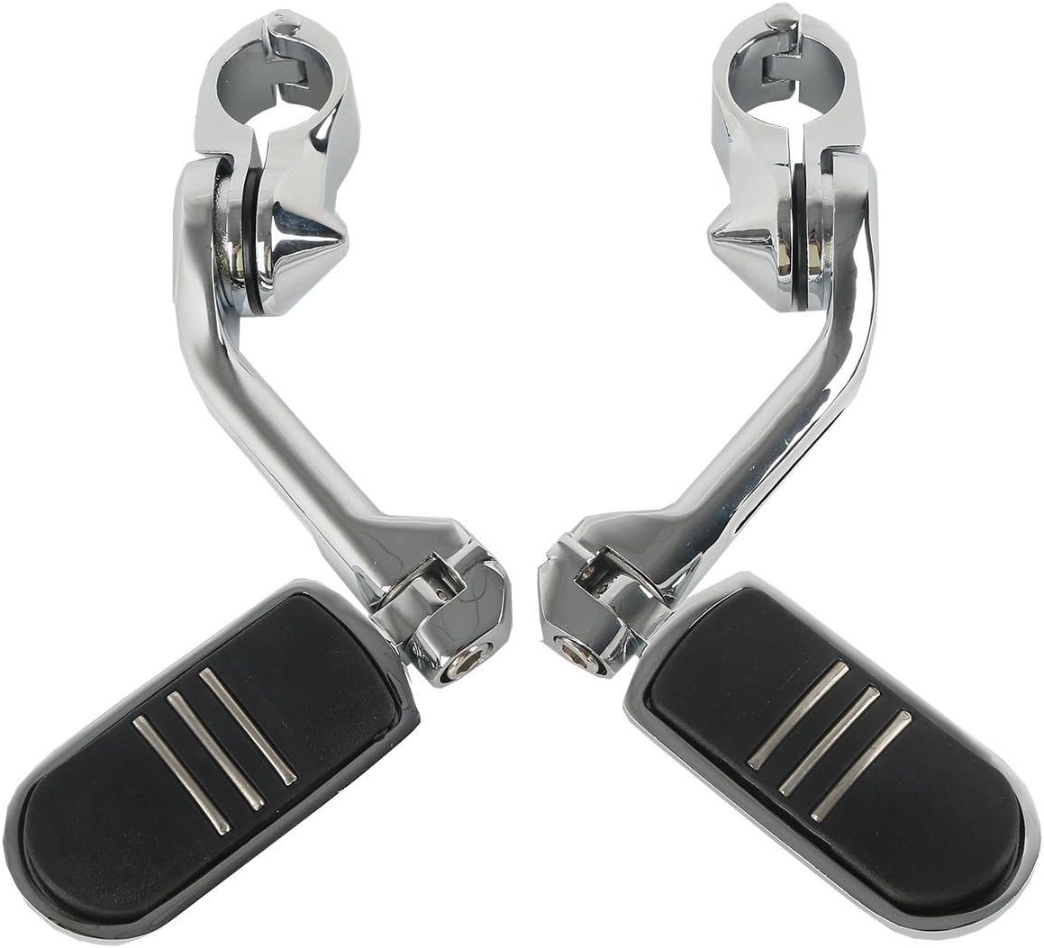 TCMT 32mm 1 1/4" Highway Engine Guard Bar Highway Footpegs Mount Kit Fits For Harley Touring Road King Street Glide Road Glide Electra Glide Softail Sportster Dyna with 1.25" Engine Guards