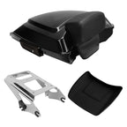 TCMT 5.5" Razor Motorcycle Trunk Box Backrest Pad Mounting Rack Fit For Harley 2014-2025 Touring Road King Street Road Electra Glide Pack