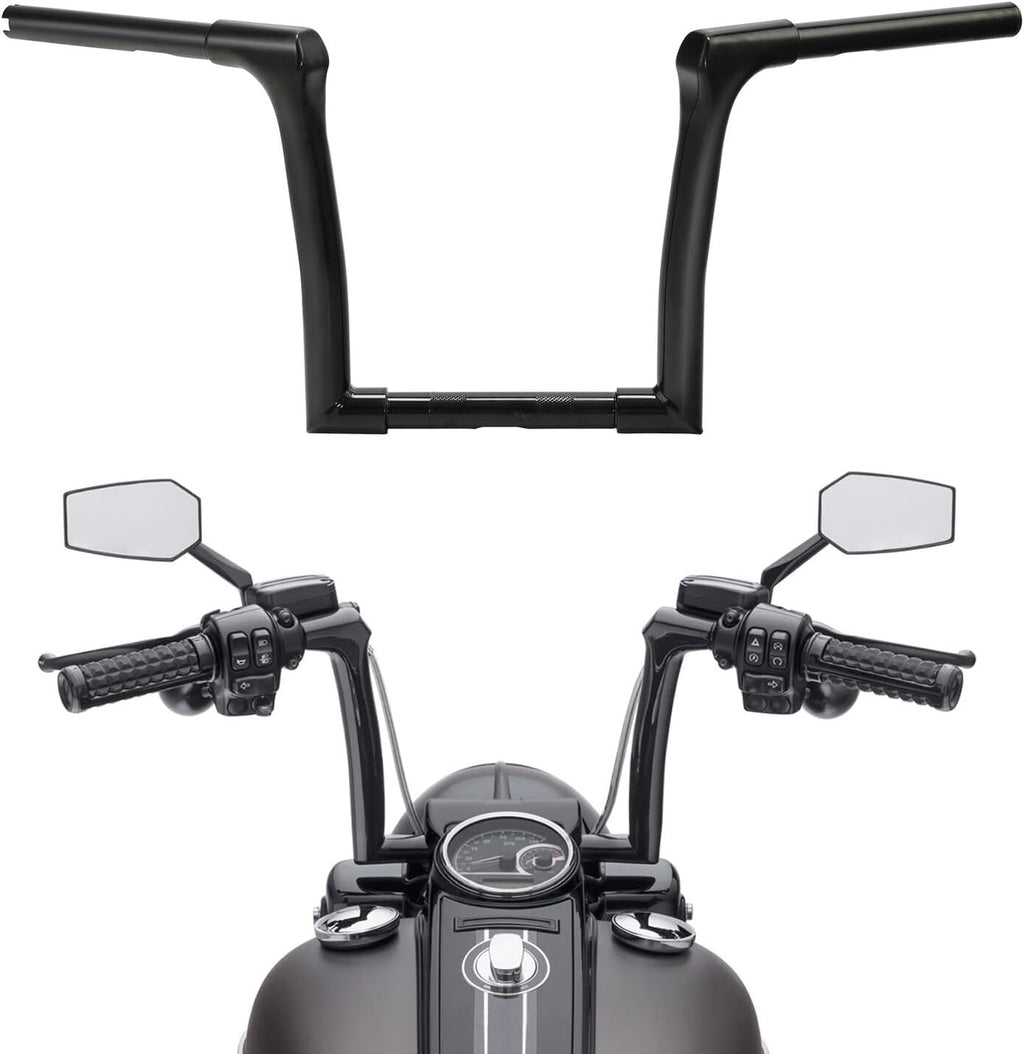 TCMT 10" Rise Ape Hangers 1 1/4" Handlebar Fit For Harley Softail Street Bob 2018-24