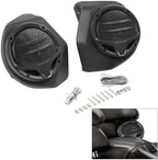 TCMT 13.7" King Motorcycle Trunk Box Backrest Pad Luggage Rack 2 Up Mount Rack Taillight Speakers Base Plate Fit For Harley 2014-2025 Touring CVO Road King Street Glide Electra Glide Pack