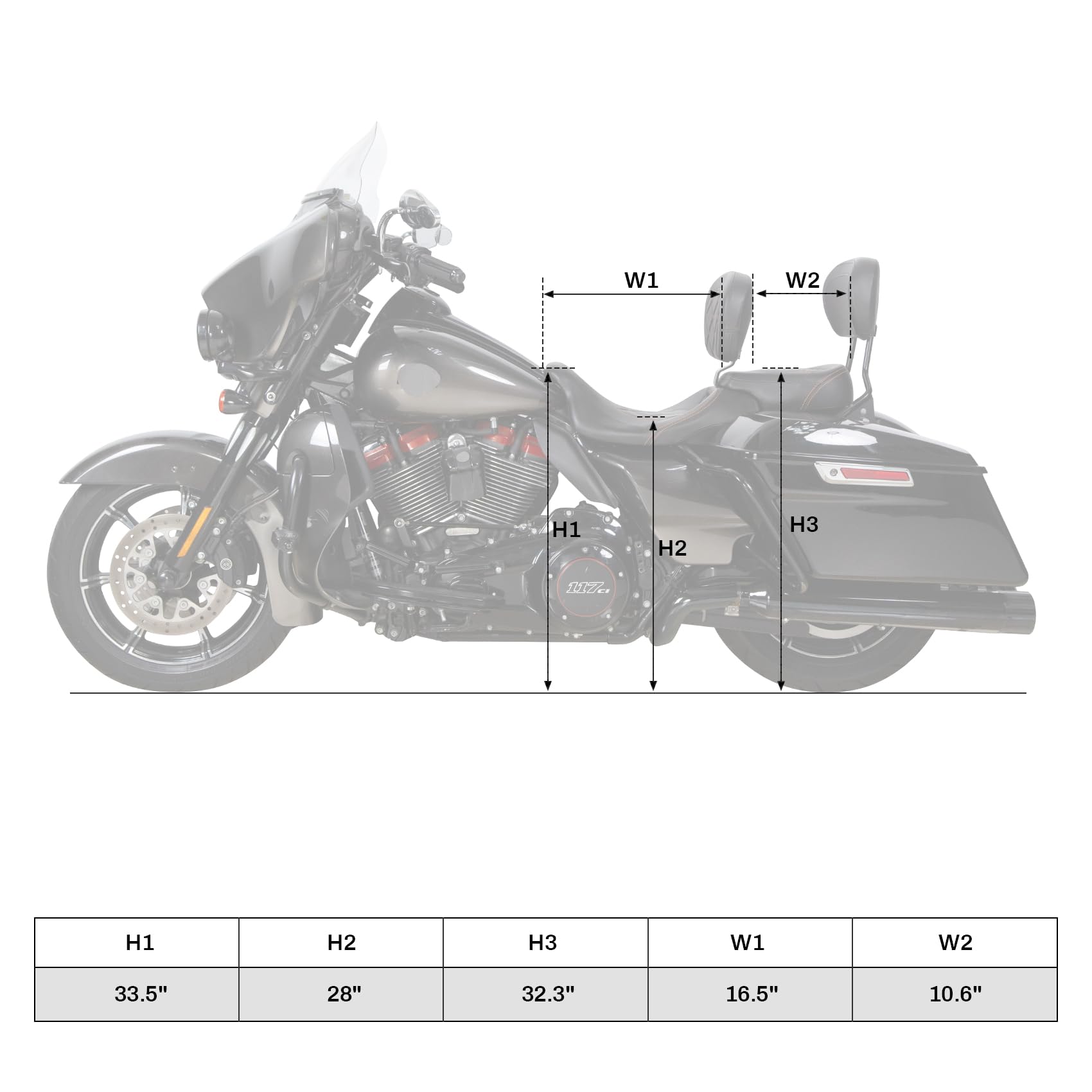 2-Up Rider and Passenger Seat Low Profile Seat Fit For Harley 2009-2023 Touring Street Glide Road King Road Glide
