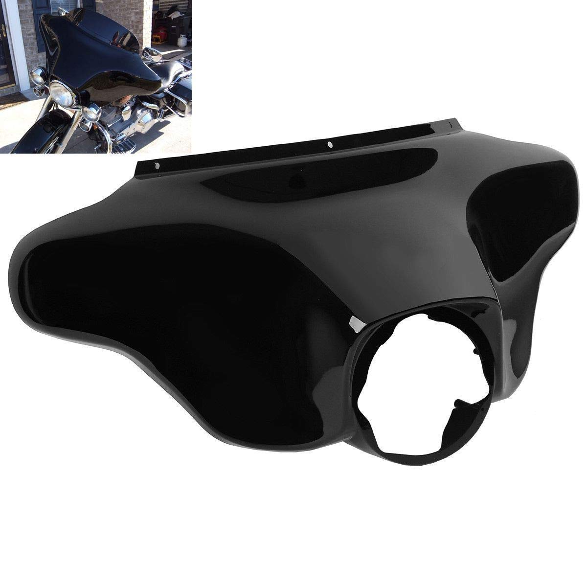 TCMT Batwing Inner & Outer Cowl Fairing & 8" Windshield Fit For Harley Touring Street Glide FLHX Electra Glide Ultra Classic FLHT FLHTC FLHTCU 1996-2013 (Inner Outer Fairing 8" Windshield)