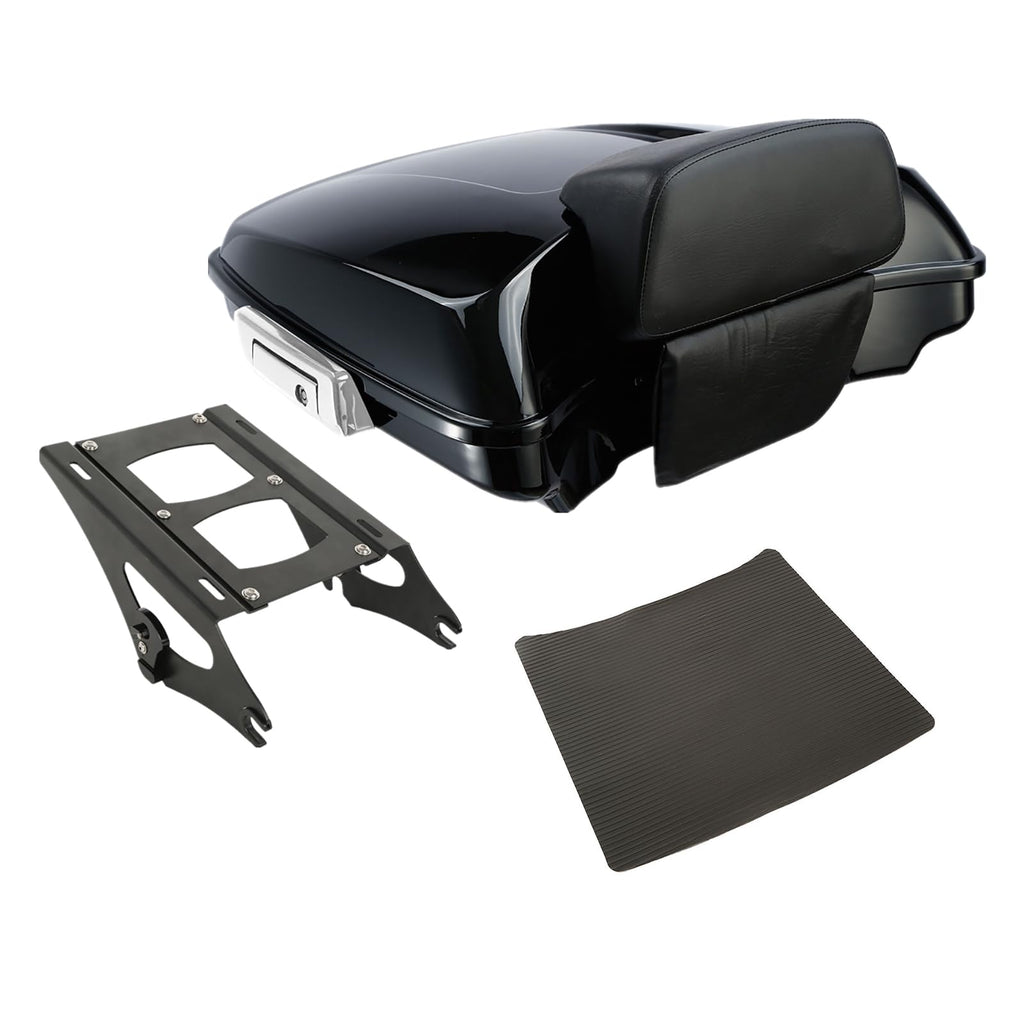 TCMT 5.5" Razor Motorcycle Trunk Box Backrest Psd Fits For Harley Touring 2014-2025 CVO Road King Road Glide Street Glide Electra Glide Ultra Limited Tri Glide Pack