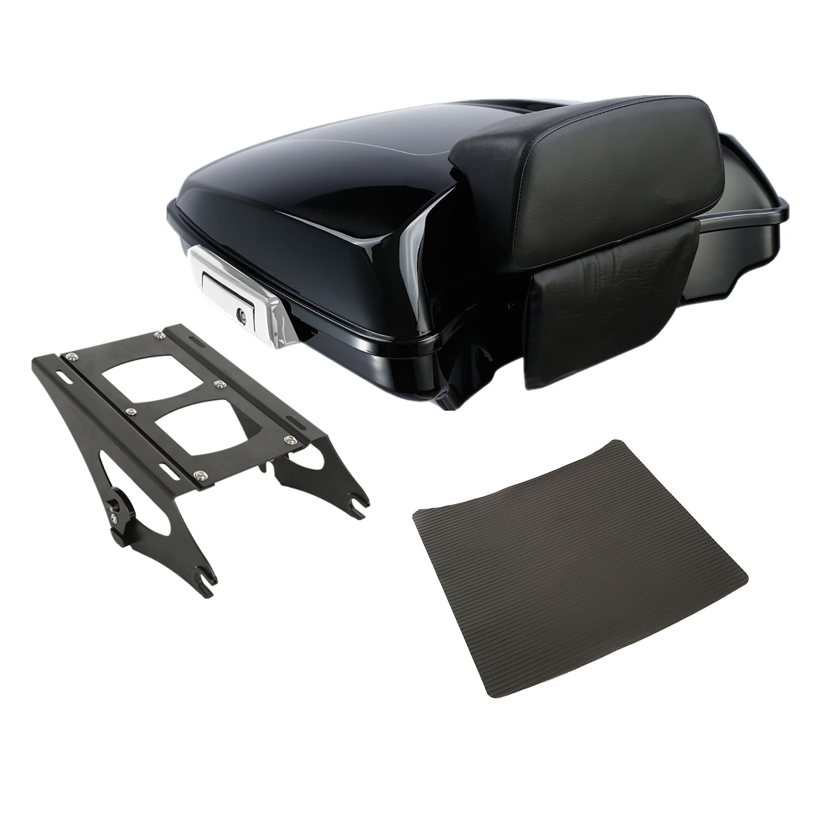 TCMT 5.5" Razor Motorcycle Trunk Box Backrest Psd Fits For Harley Touring 2014-2025 CVO Road King Road Glide Street Glide Electra Glide Ultra Limited Tri Glide Pack