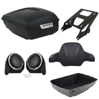 TCMT 13.7" King 2014-2025 Motorcycle Trunk Backrest Pad Top Luggage Rack Mount Rack Fit For Harley Trunk Touring CVO Road King Road Glide Street Glide Electra Glide Ultra Limited Pack