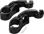 TCMT 32mm 1 1/4" Highway Engine Guard Bar Highway Footpegs Mount Kit Fits For Harley Touring Road King Street Glide Road Glide Electra Glide Softail Sportster Dyna with 1-1/4" Engine Guards