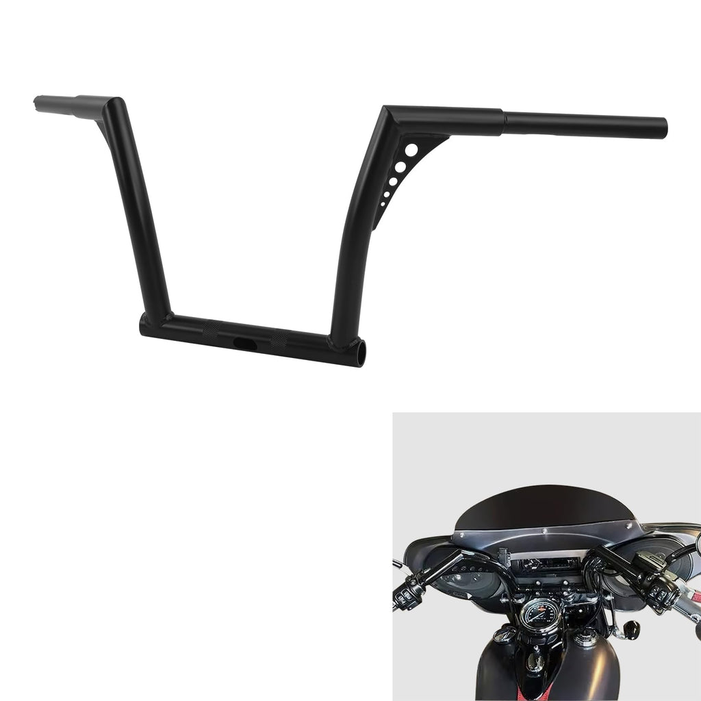 TCMT 14" Rise Ape Hanger Handlebar Fits For Harley Dyna Fat Bob 2008-2017 Low Rider 2016-2019 Switchback 2012-2016 Wide Glide 2010-2017 Street Bob 2007-2017