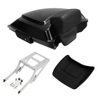 TCMT 5.5" Razor Motorcycle Trunk Box Backrest Pad Mounting Rack Fit For Harley 2014-2025 Touring Road King Street Road Electra Glide Pack
