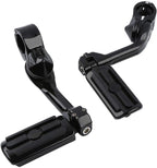 TCMT 1.25" Highway Foot Pegs Footpeg Footrest Fits For Harley Touring Road King Street Glide Road Glide Electra Glide Softail Sportster Dyna with 1.25" Engine Guards