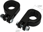 TCMT 32mm 1 1/4" Highway Engine Guard Bar Highway Footpegs Mount Kit - Aluminum - Black - Universal Fit - Front - Fits Harley Touring, Road King, Street Glide, Electra Glide & More