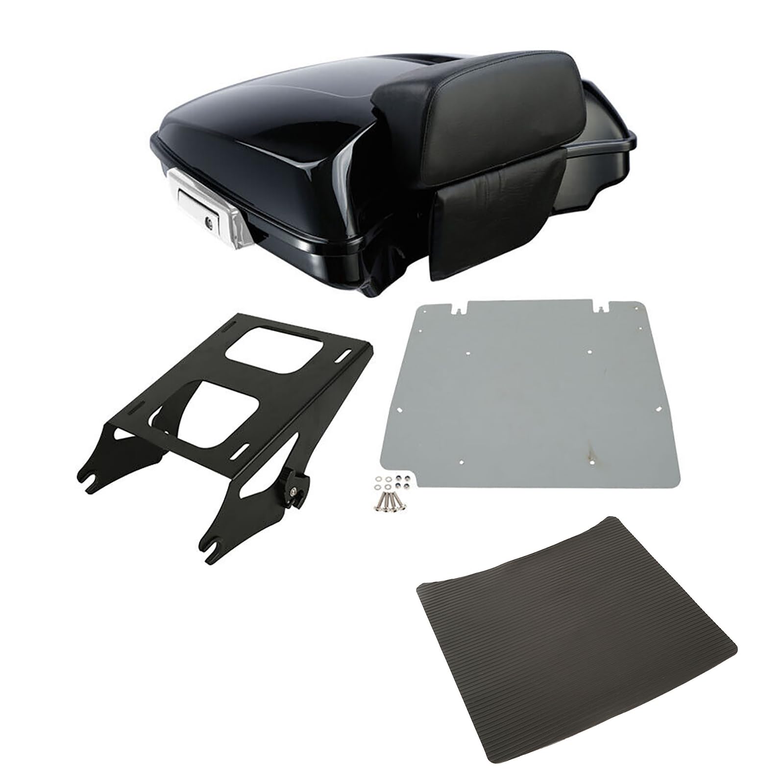 TCMT 5.5" Razor Motorcycle Trunk Box Backrest Psd Fits For Harley Touring 2014-2025 CVO Road King Road Glide Street Glide Electra Glide Ultra Limited Tri Glide Pack