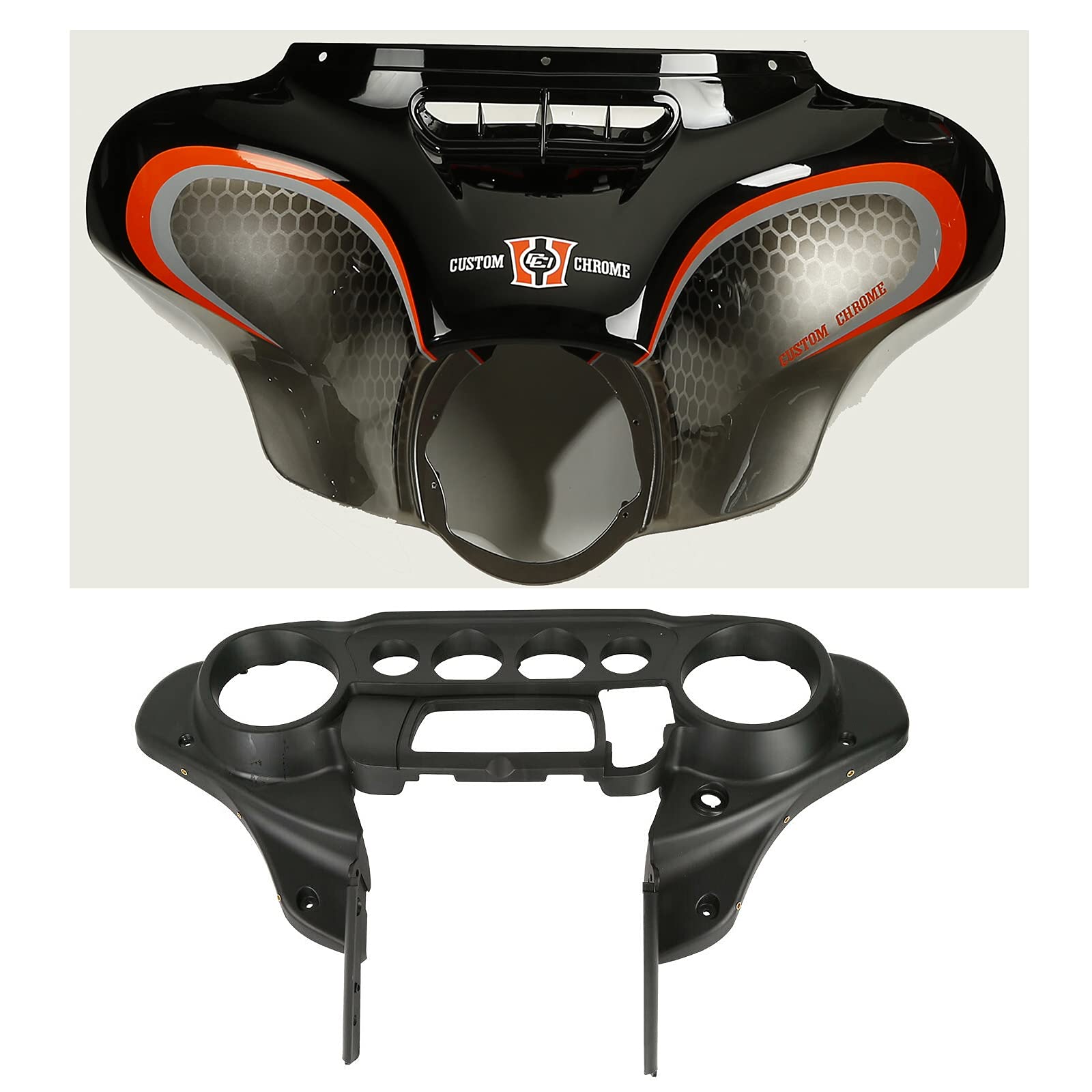 TCMT ABS Vented Outer Batwing Fairing Fit For Harley Touring 2014-2025 Electra Glide Street Glide Special Ultra Limited Tri Glide models