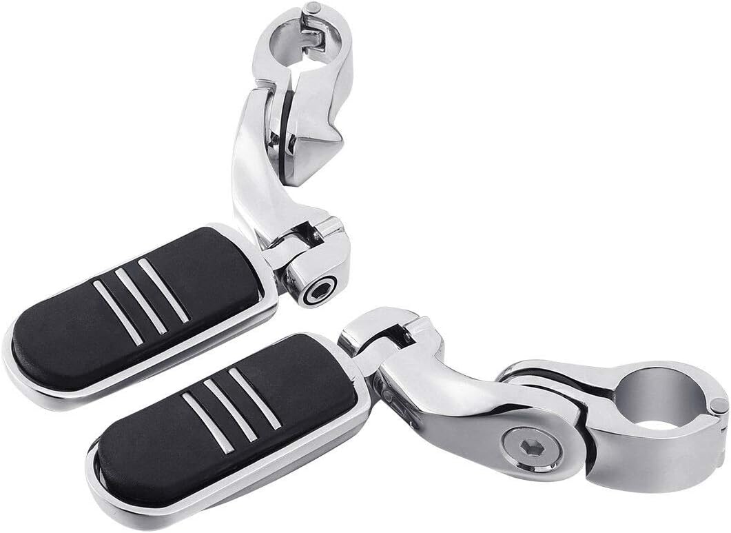 TCMT 32mm 1 1/4" Highway Engine Guard Bar Highway Footpegs Mount Kit Fits For Harley Touring Road King Street Glide Road Glide Electra Glide Softail Sportster Dyna with 1.25" Engine Guards