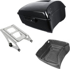 TCMT 13.7" King Motorcycle Trunk Two Up Mounting Rack Fit For Harley 2014-2025 Touring CVO Road King Road Glide Street Glide Electra Glide Pack