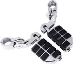 TCMT 1.25" Highway Adjustable Foot Pegs Footrest Fits For Harley Touring Road King Street Glide Road Glide Electra Glide Softail Sportster Dyna with 1.25" Engine Guards