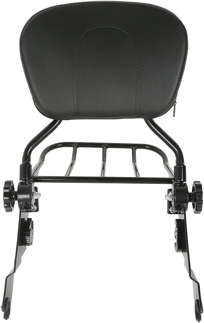TCMT Backrest Sissy bar Rack & 4 Point Docking Hardware Fits For Harley Touring Road King Road Glide Street Glide Electra Glide 2009-2013