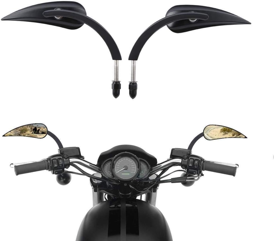 TCMT 8mm Black Rear-View Mirrors Fit For Harley Road King CVO Road Street Tri Glide Sportster XL1200 XL883 XG500 XG750 Heritage Softail Dyna Low Rider Fat Boy
