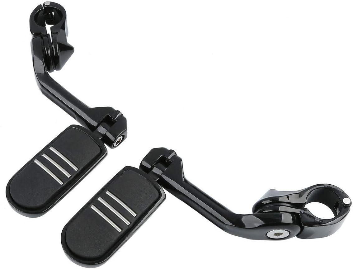 TCMT 32mm 1 1/4" Highway Engine Guard Bar Highway Footpegs Mount Kit Fits For Harley Touring Road King Street Glide Road Glide Electra Glide Softail Sportster Dyna with 1.25" Engine Guards