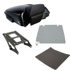TCMT 5.5" Razor Motorcycle Trunk Box Backrest Two Up Mount Rack Base Plate Fit For Harley Touring 2014-2025 CVO Road King Road Glide Street Glide Electra Glide Pack