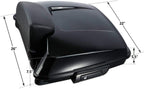 TCMT 5.5" Razor Motorcycle Trunk Box Backrest Two Up Mount Rack Base Plate Fit For Harley Touring 2014-2025 CVO Road King Road Glide Street Glide Electra Glide Pack