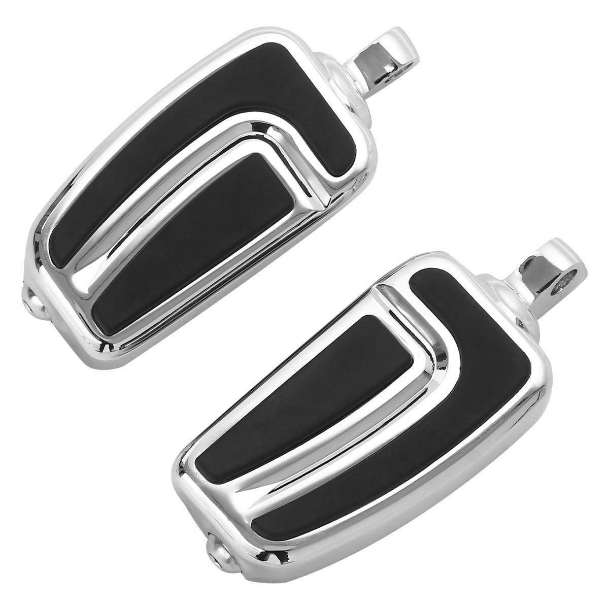 TCMT 10mm Highway Foot Pegs Footrest Chrome Fits For Harley Davidson Touring Softail Dyna