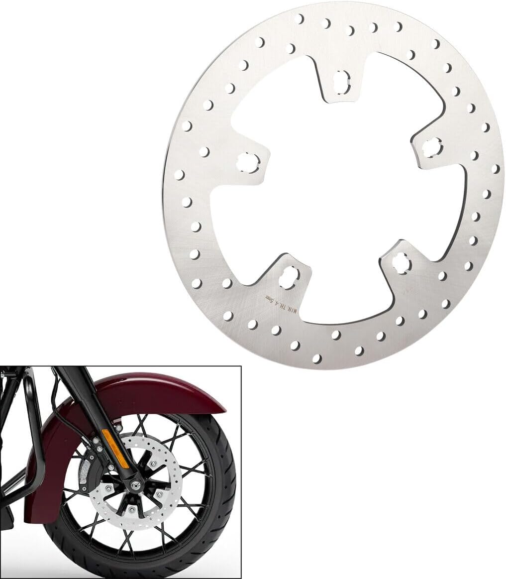 TCMT 11.8" Front Brake Disc Rotor Fit For Harley Touring Road Glide Street Glide Road King Electra Glide 2014-up Replacement for 41500094