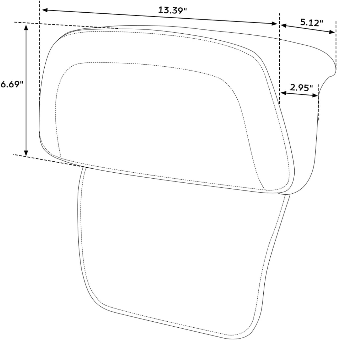Backrest Pad Fit For Harley 2014-2023 Touring Razor Chopped Road King Road Glide Street Glide Tri Glide Ultra Limited Pack