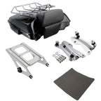 TCMT 5.5" Razor Motorcycle Trunk Box Backrest Two Up Mount Rack Base Plate Fit For Harley Touring 2014-2025 CVO Road King Road Glide Street Glide Electra Glide Pack