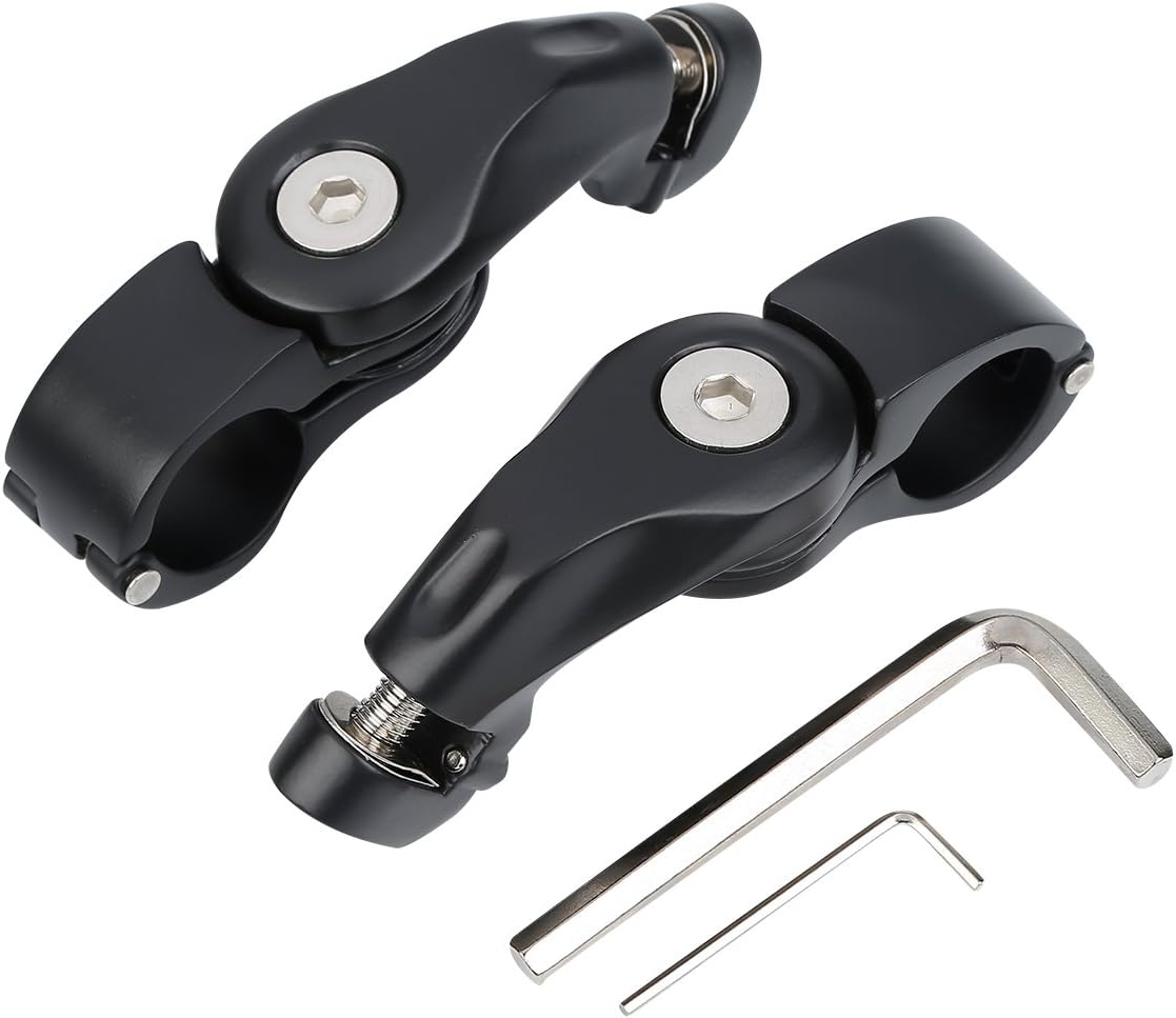 TCMT 32mm 1 1/4" Highway Engine Guard Bar & Footpegs Mount Kit - Fits Harley Touring, Road King, Street Glide, Electra Glide, Softail, Sportster, Dyna with 1-1/4" Engine Guards