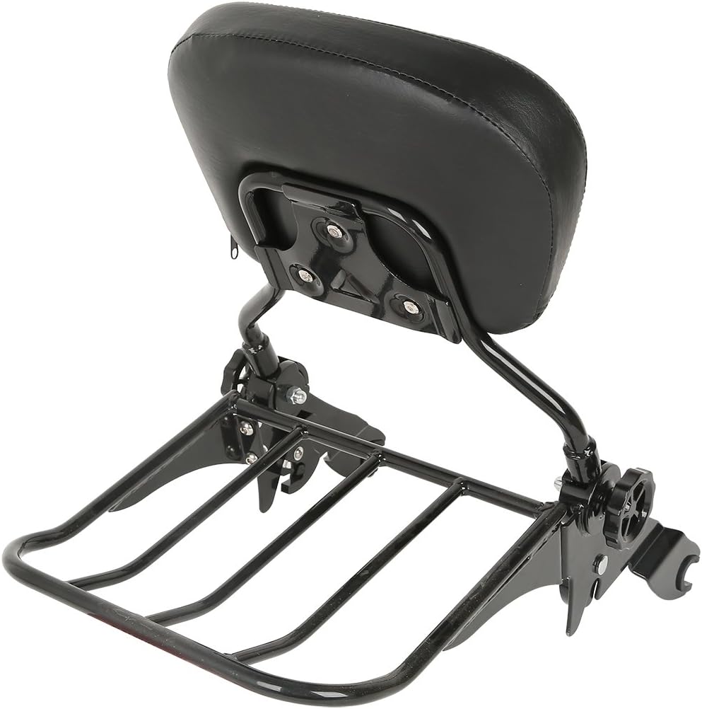 TCMT Backrest Sissy bar Rack & 4 Point Docking Hardware Fits For Harley Touring Road King Road Glide Street Glide Electra Glide 2009-2013