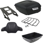 TCMT 13.7" King 2014-2025 Motorcycle Trunk Backrest Pad Top Luggage Rack Mount Rack Fit For Harley Trunk Touring CVO Road King Road Glide Street Glide Electra Glide Ultra Limited Pack