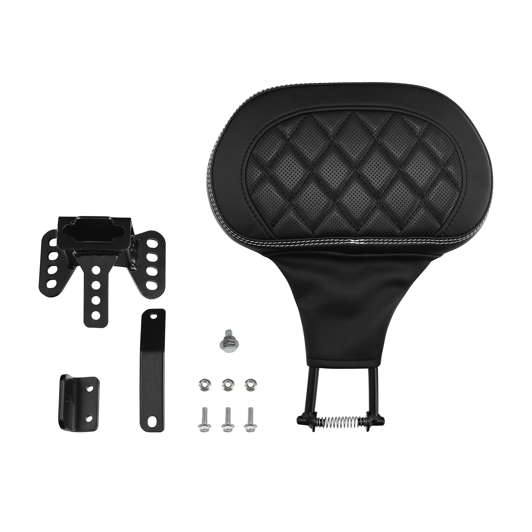 Adjustable Plug-in Driver Rider Backrest Backrest Pad Fit For Harley Touring Road King FLHR Street Glide FLHX Road Glide FLTR 2009-2025