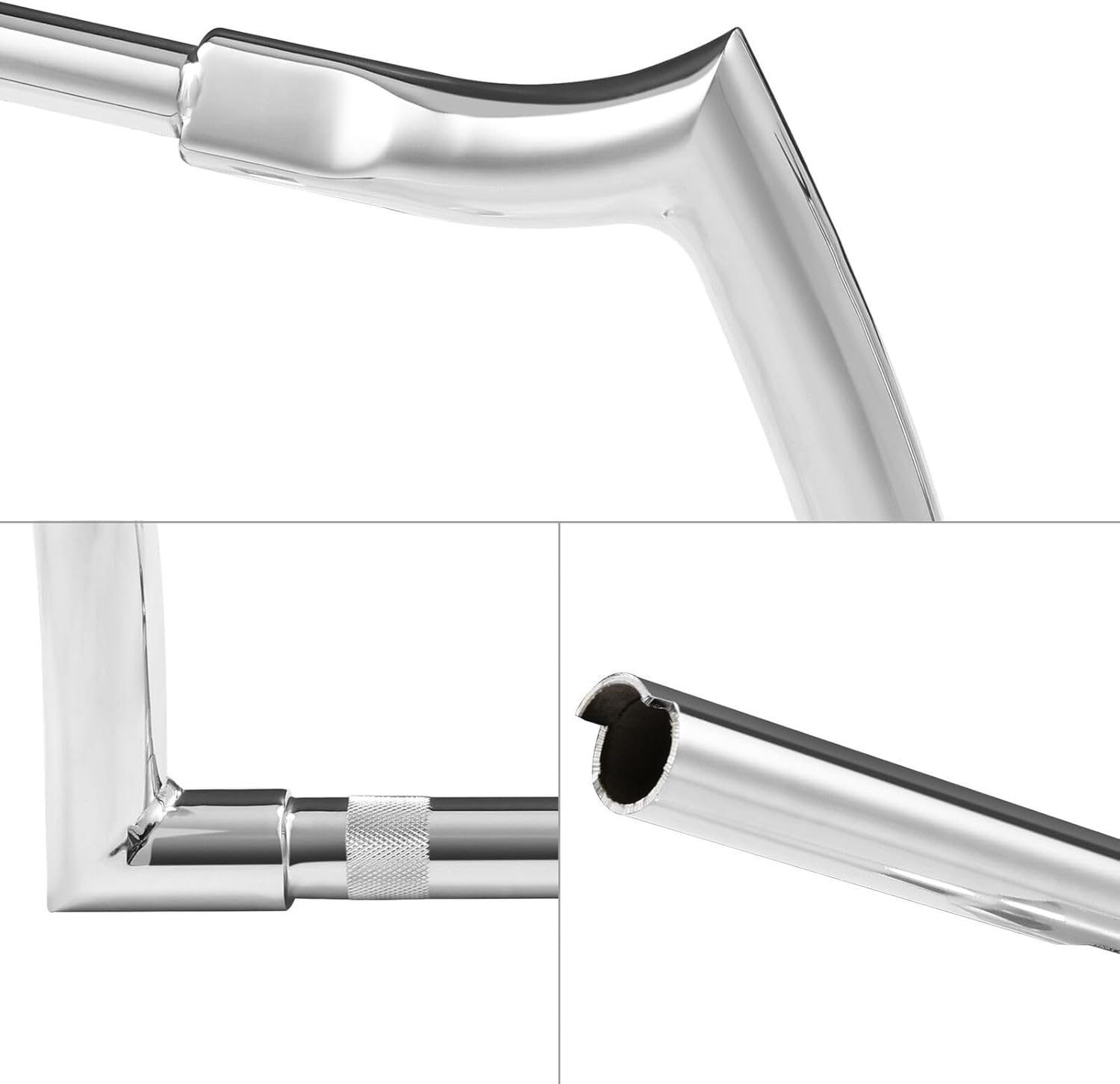 TCMT 12" Rise 1.25" Ape Hanger Handlebar Fit For Harley Sportster Softail Road King