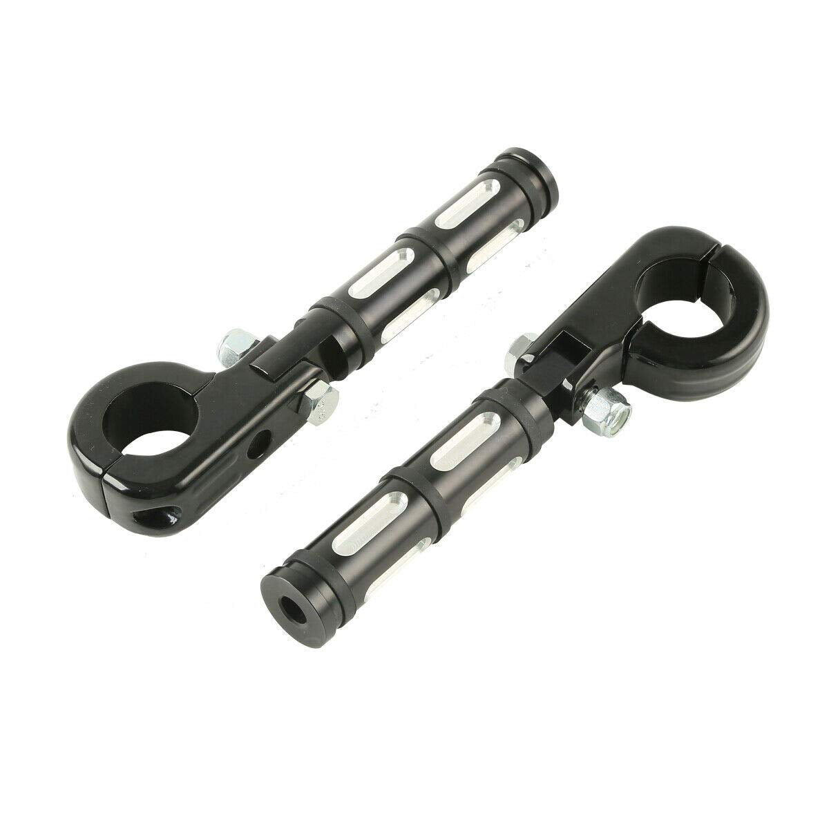 TCMT 1.25" 32mm Streamliner Highway Engine Guard Foot Pegs Mount Fit For Harley Touring Road King Street Glide Road Glide Electra Glide Softail Sportster Dyna with 1.25" Engine Guards