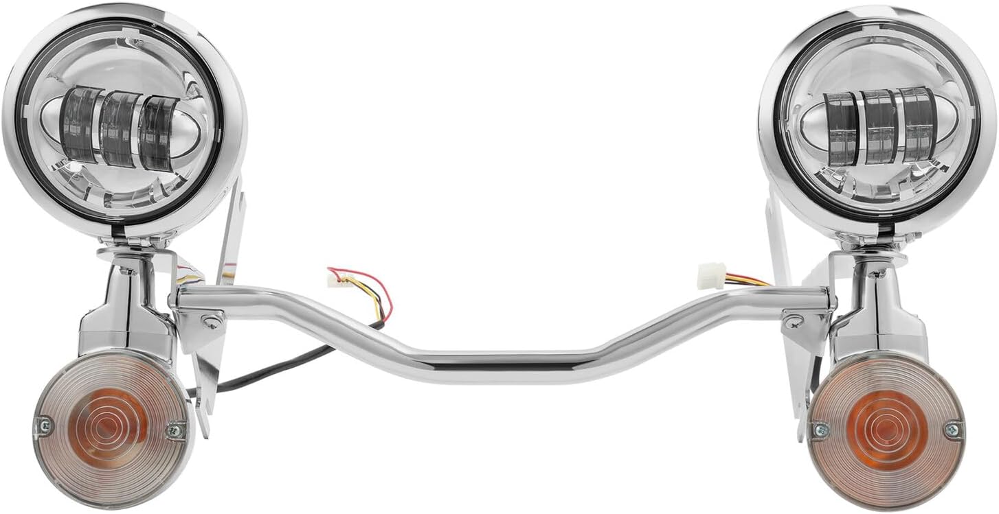 TCMT 4.5" LED Spot Passing Lights Turn Signals Lamp Driving Fog Spot Light Bar Fit For Harley Fit For Harley Touring Road Glide Street Glide Road King Electra Glide Ultra Classic 1994-2024