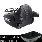 TCMT 13.7" King 2014-2025 Motorcycle Trunk Backrest Pad Luggage Rack Speakers Taillight Fit For Harley Trunk Touring CVO Road King Road Glide Street Glide Electra Glide Pack