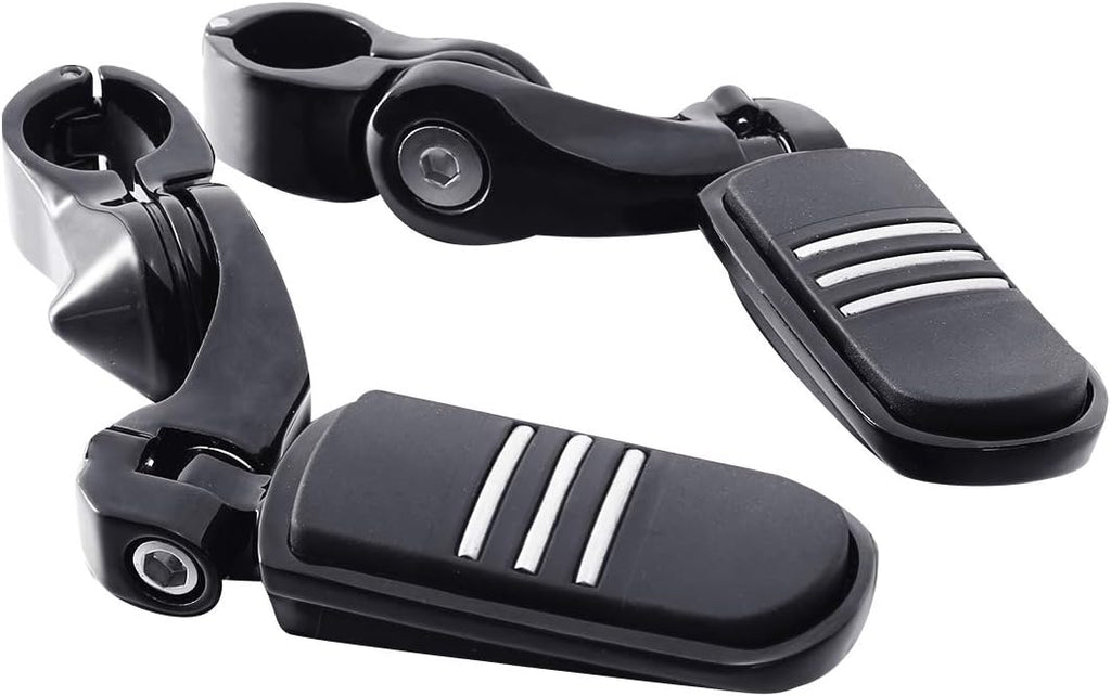 TCMT 32mm 1 1/4" Highway Engine Guard Bar Highway Footpegs Mount Kit Fits For Harley Touring Road King Street Glide Road Glide Electra Glide Softail Sportster Dyna with 1.25" Engine Guards