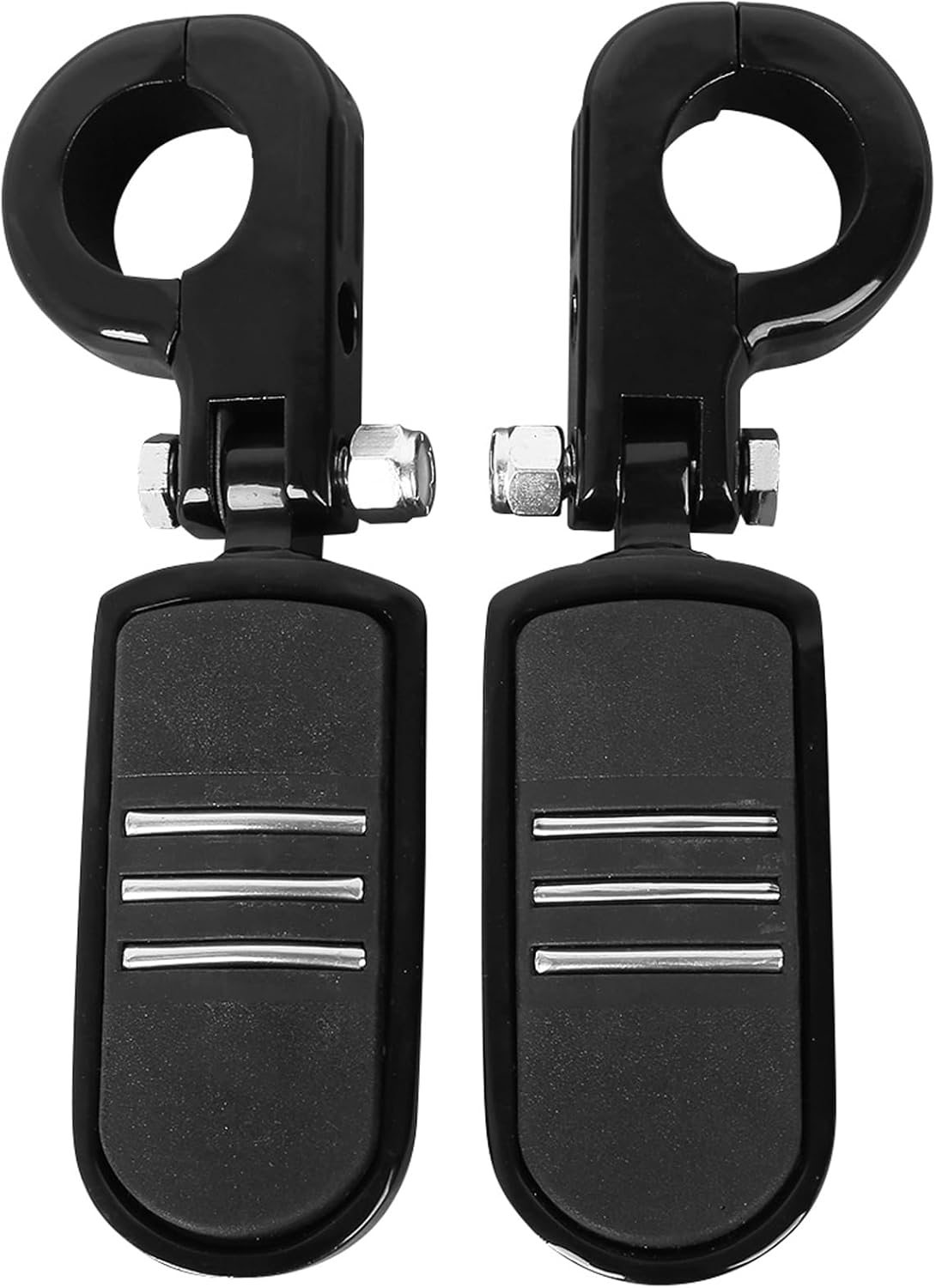 TCMT 1.25" 32mm Streamliner Highway Engine Guard Foot Pegs Mount Fit For Harley Touring Road King Street Glide Road Glide Electra Glide Softail Sportster Dyna with 1.25" Engine Guards