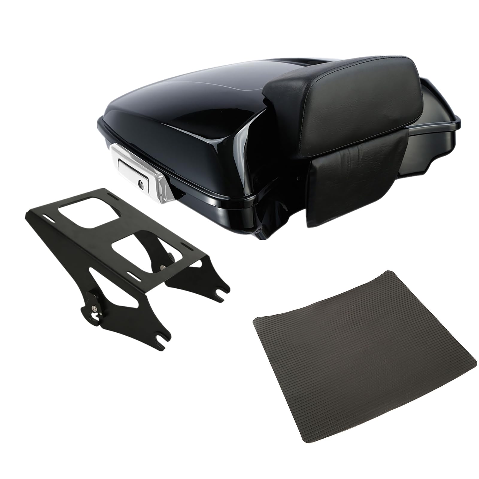 TCMT 5.5" Razor Motorcycle Trunk Box Backrest Psd Fits For Harley Touring 2014-2025 CVO Road King Road Glide Street Glide Electra Glide Ultra Limited Tri Glide Pack