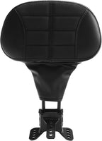 TCMT Adjustable Plug-in Driver Rider Backrest Pad Fit For Harley Touring Road King CVO Street Glide Electra Glide Road Glide Tri-Glide 2009-2023 Black
